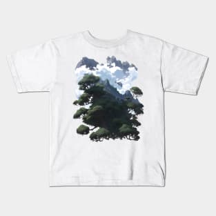 Clouds, Forests and Mountains Kids T-Shirt